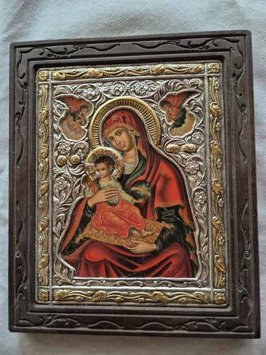 Icona icona bizantina tela