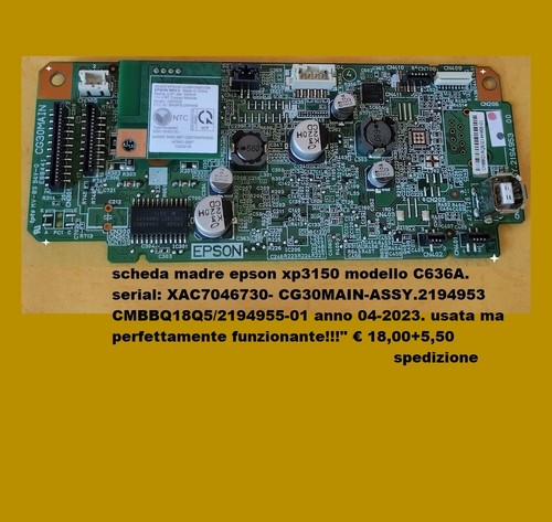 Scheda madre stampante epson - madre,