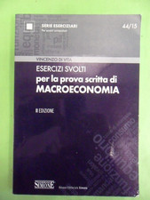 esercizi prova scritta macroeconomia di vita 8824433340