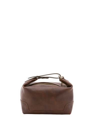 Borsa mano vera pelle rosso - mano,