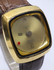 Orologio Zodiac Astrographic SST automatico svizzero 21J anni 70 tono oro vin...