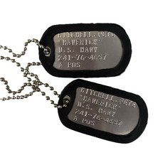 DogTag Piastrine Militari Inox con incisione Top Gun MAVERICK DogTags