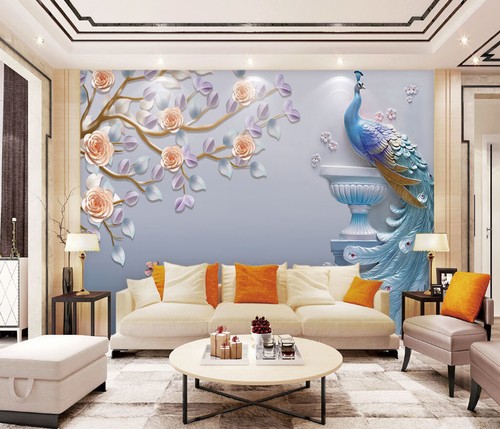 Carta parati fiori - 3d,