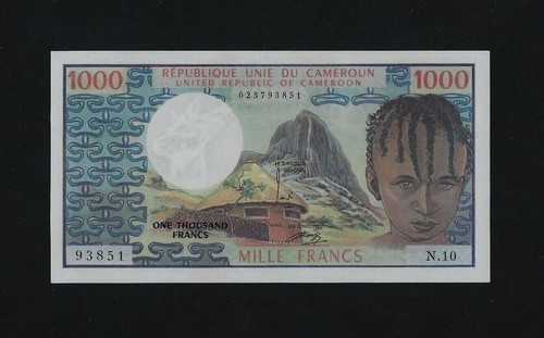 Camerun 1000 franchi - camerun, 1974