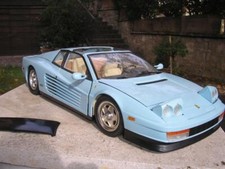 POCHER Testarossa Targa 1/8 Azul Modificado y Mejorado