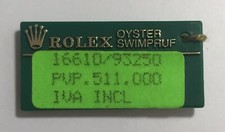 ROLEX Green Tag HANGTAG Oyster