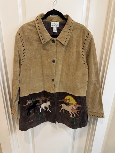 Giacca vintage western horse - giacca,