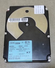 Working Hard Disk 728mb IBM