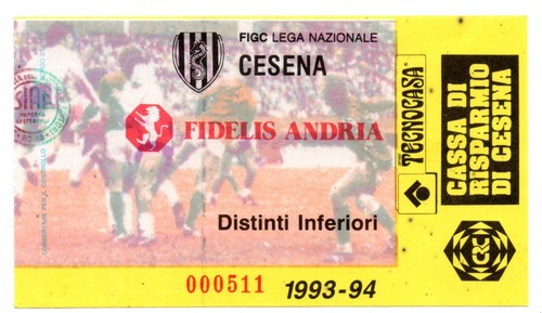 Biglietto ita cesena - fc,
