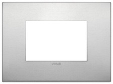 PLACCA 3 MODULI ALLUMINIO NATURALE VIMAR 19653.15 ARKE