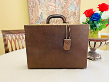 GUCCI di MILANO Valigetta/Attaccato/Bauletto in pelle marrone - ITALIA