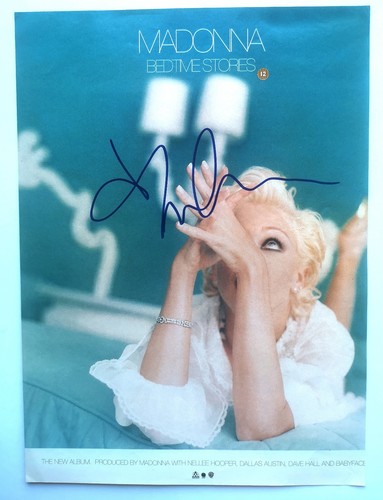 Autografo madonna originale - autografo,