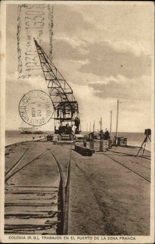 Cartolina colonia trabajos - colonia,
