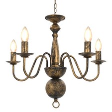Candelabro Stile Anticato Nero