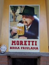 Insegna Smaltata Birra Moretti