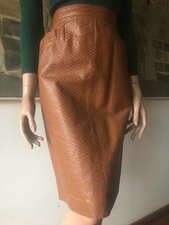 gonna  in pelle Krizia vintage