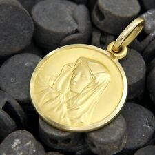 Ciondolo in ORO Giallo 18 kt 750 Madonna Madonnina Medaglia Medaglietta Unoaerre