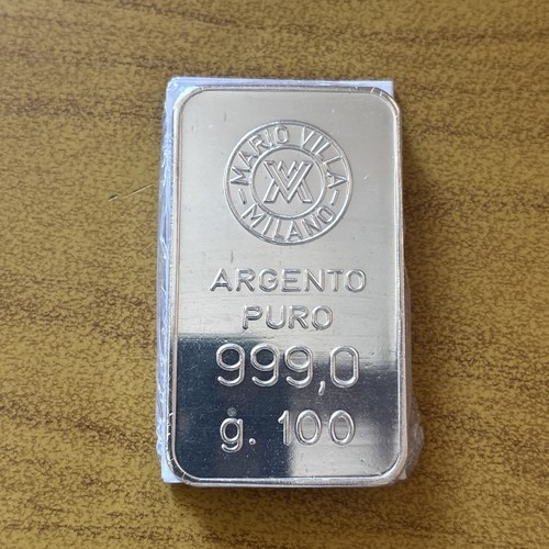 Lingotto argento 100 - 100, grammi