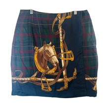 Gonna stampa equitazione donna