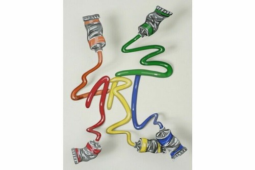 Scultura pop art metallo - pop,