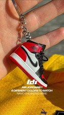 Portachiavi Nike Sneaker mini 3D Jordan 1 - Envio Flash ⚡ Vários Modelos