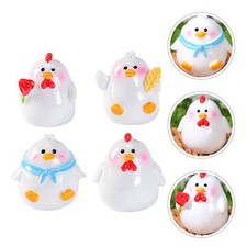 4 pezzi mini pulcini arredamento simpatico cartone animato pulcini in