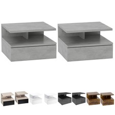 HOMCOM Set 2 Comodini Moderni