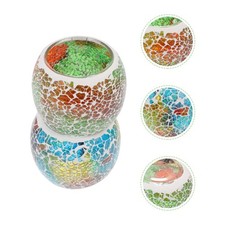 2 Pcs Barattoli Per Candele Vasetti Decorazione Tavolo Da Pranzo