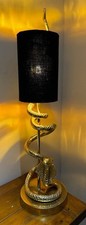 Lampada da tavolo scrivania Cobra Snake luce - metallo alluminio oro - altezza 81 cm