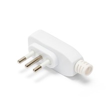 Spina Squadra 90°, 2P+T, 10A, Salvaspazio