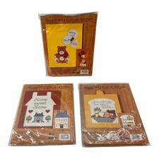 Lotto di 3 kit punto croce Bucilla Gallery of Crafts punto N vernice contati NUOVI