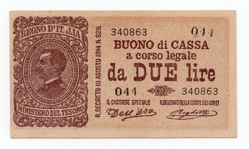 Lire buono cassa effige - buono, di