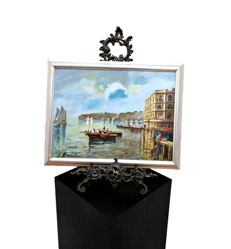 Paesaggio marino olio - olio, su
