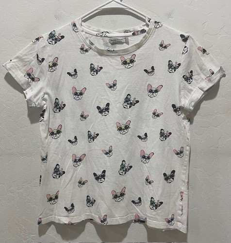 Shirt ragazza stampa - ragazza, bulldog