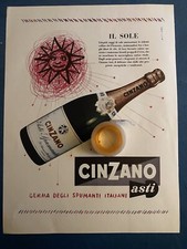 Rara Pubblicita’  ASTI Spumante CINZANO del 1957