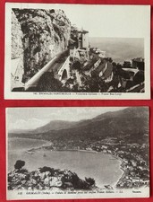?2 Cart. Grimaldi Ventimiglia Imperia Frontiera Ponte S.Luigi Mentone 1910