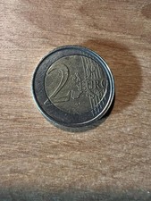 Moneta 2 Euro Italia Dante 2002  rara con EVIDENTI errori di conio CIRCOLATA