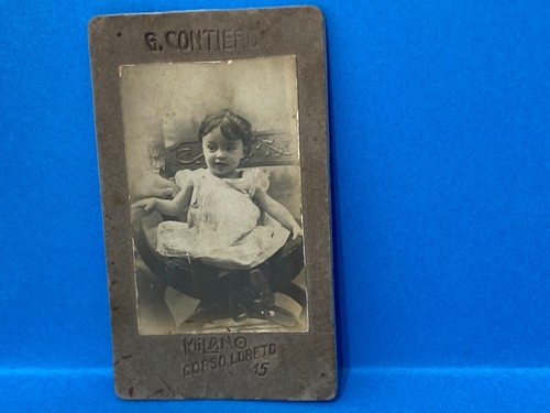 Cdv foto ritratto bambina - cdv,