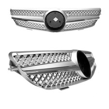 Mercedes CLK W209 C209 griglia radiatore a nido d'ape griglia anteriore completamente argento cromato dal 05-09