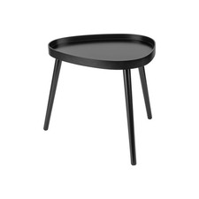 Livarno Home Tavolino da Salotto Design Moderno Comodino Industriale Metallo Ner