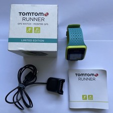 Orologio GPS TOMTOM RUNNER Edizione Limitata con HRM Verde Blu. 8RS00 IMBALLATO in LNC