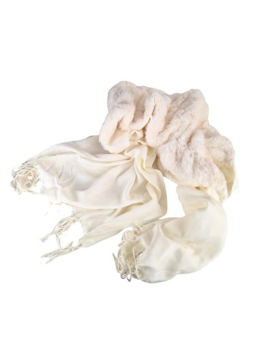 Sciarpa donna con - , ecopelliccia