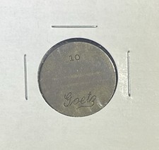 STATI UNITI - GETTONE TELEFONICO GOETZ 10 DUE FRECCE RARO NO SIGN IN BRONZO 🇺🇸