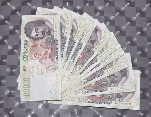 Lotto banconote da - di, 10