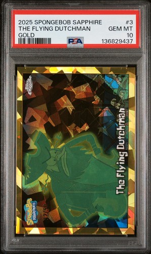 2025 topps chrome - chrome, spongebob