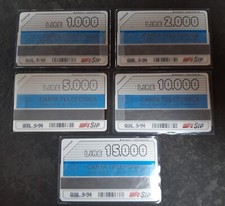 SERIE COMPLETA SCHEDE TELEFONICHE RARE - PROVE QUAL 9/94 CC5298 - 5302