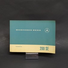 Libretto Betriebsanleitung auto Mercedes Benz 280 SE in tedesco, 1967. Macchie