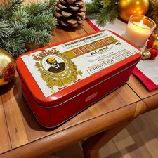 Scatola Latta Vintage Anni ‘60 Biscotti Krumiri Fratelli Rossi Collezione 