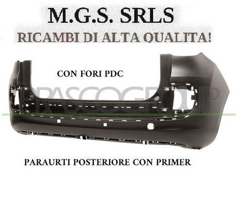 Paraurti posteriore con - paraurti,