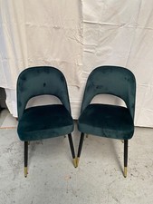 set 6 sedie verdi scuro in